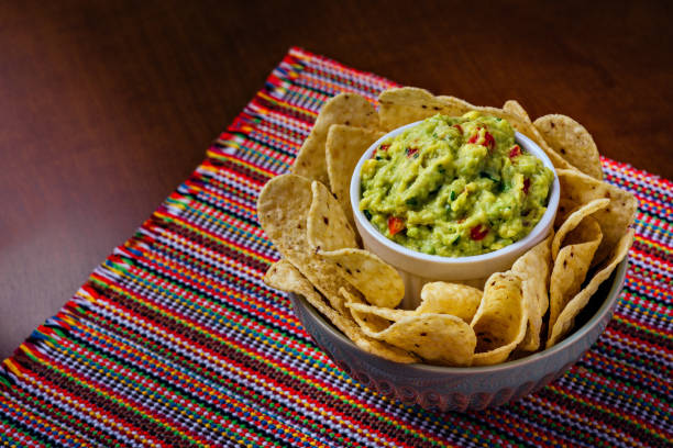 istock Mexican food - guacamole and nachos 1068588594