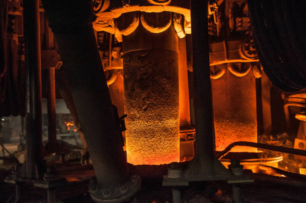 istock Production process in the steel mill. Arc furnace 1068601162