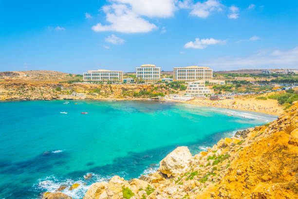 istock Golden Bay beach on Malta 1068602572