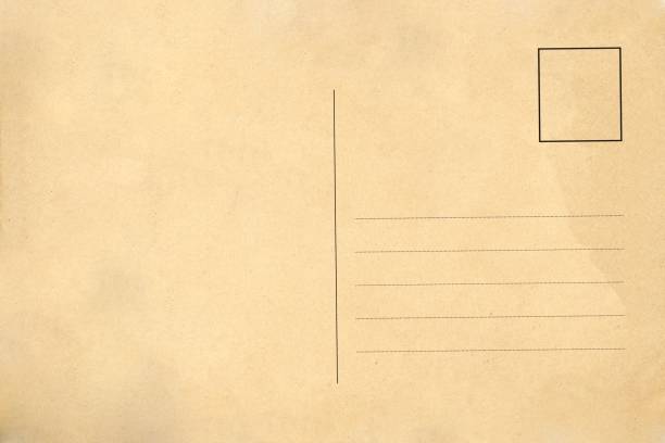 istock Backside of blank postcard with dirty stain 1068618424