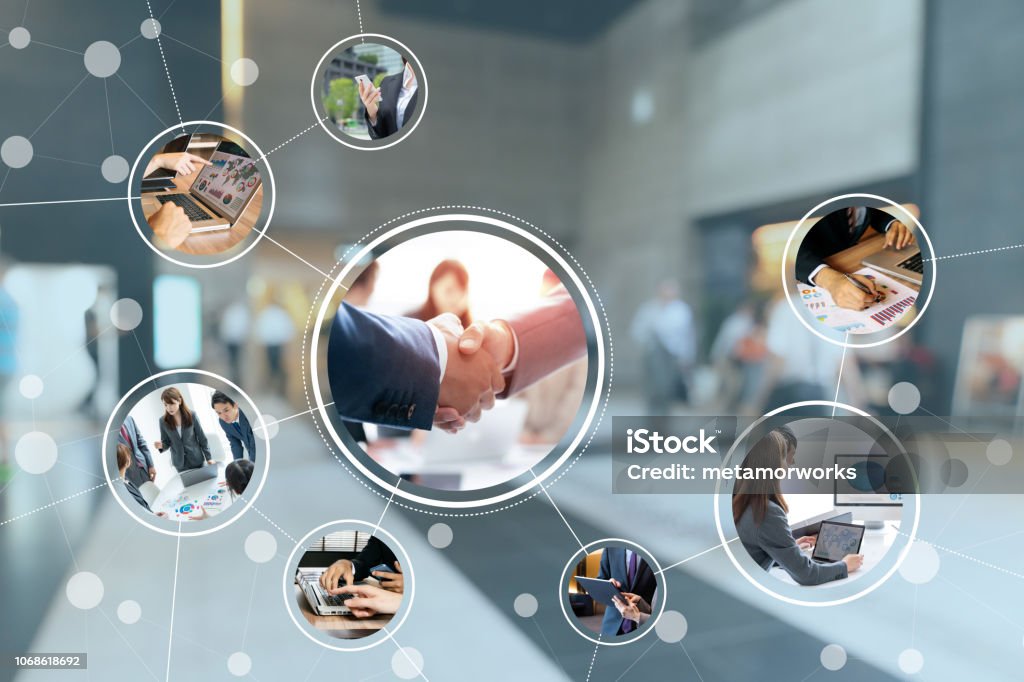 Business network concept. Business Stock Photo