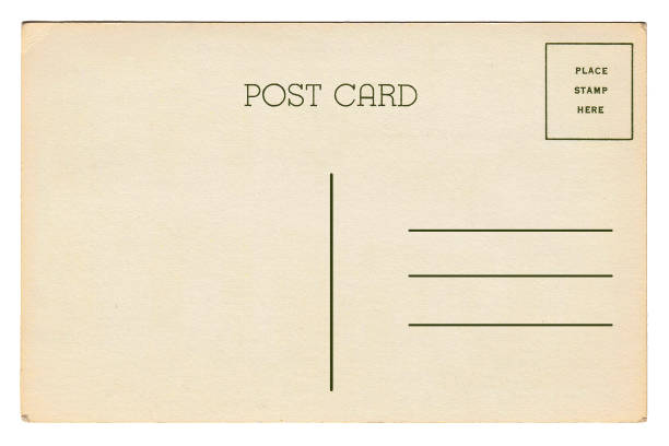 istock Backside of blank postcard with dirty stain 1068618776