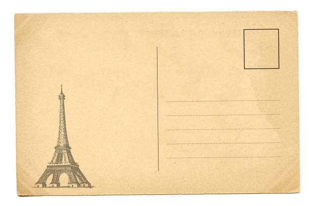 istock Backside of blank postcard with dirty stain 1068618936