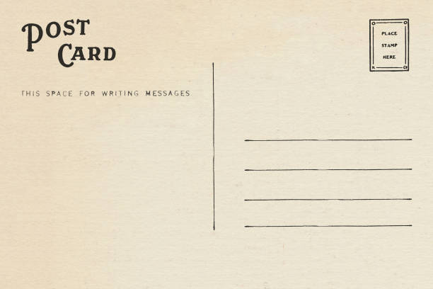 istock Backside of blank postcard with dirty stain 1068619002