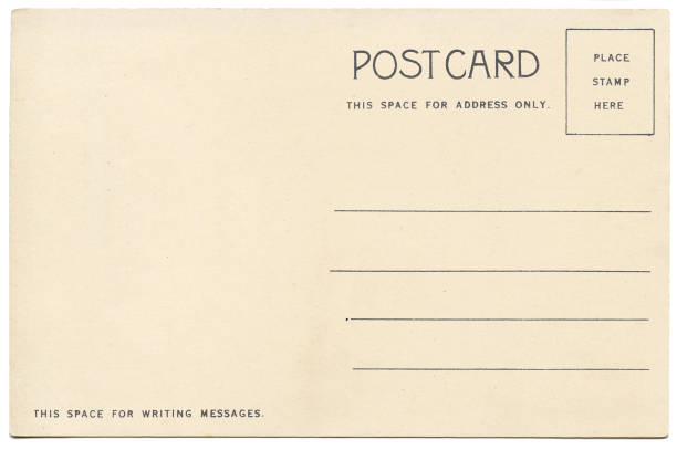 istock Backside of blank postcard with dirty stain 1068619004