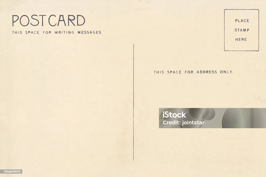 空白明信片的背面 - 免版稅明信片圖庫照片