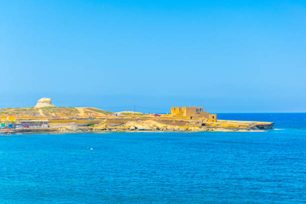 The Xlendi Tower, a watchtower on the island of Gozo in Malta is one of the Lascaris towers (Lascaris, Italian knight and Grand Master of the Order of St. John) and dates to 1650. The Xlendi Tower's main purpose was to defend illegal entry on Gozo by pirates, smugglers as well as to quarantine evaders from ships arriving from countries with a high rate of disease. The Tower continued to serve as guardian of the bay until as late as 1871. Xlendi, Gozo, Malta, 36° 1'39.61\