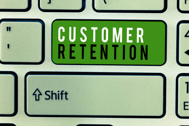istock Writing note showing Customer Retention. Business photo showcasing Keeping loyal customers Retain many as possible 1068629734