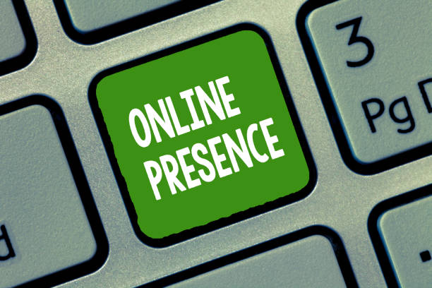 istock Handwriting text Online Presence. Concept meaning existence of someone that can be found via an online search 1068629782