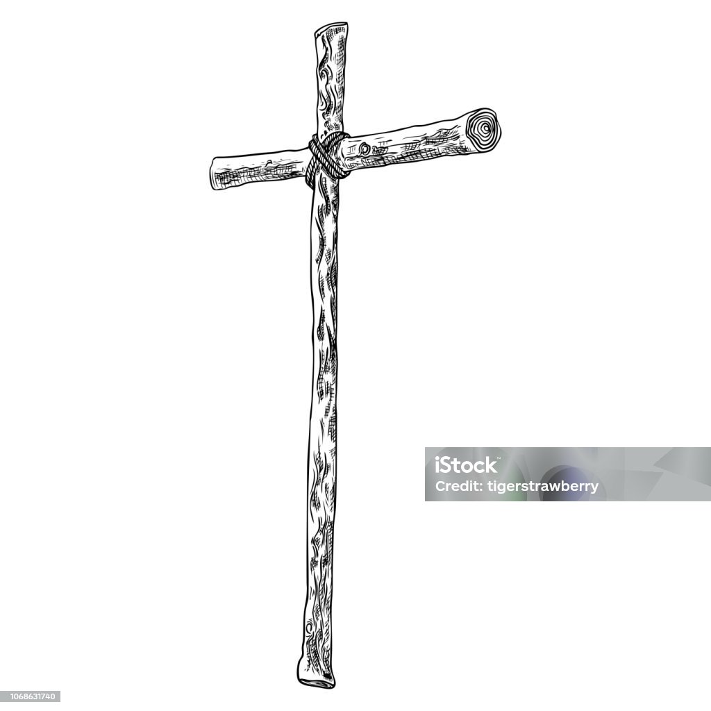 Rút Tay Chéo Thánh Giá Kitô Giáo Và Công Giáo Bị Cô Lập Trên Nền ...