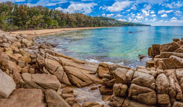 istock beautiful rocky on the hill beside Naithon Beach 1068633834