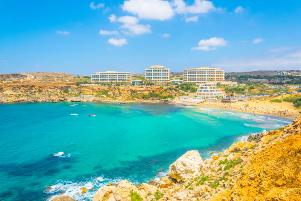 istock Golden Bay beach on Malta 1068638952