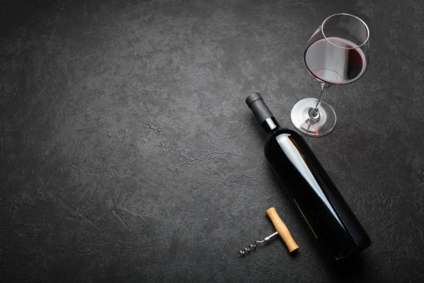 istock Fragrant aged wine in the bottle. Noble drink. 1068649844