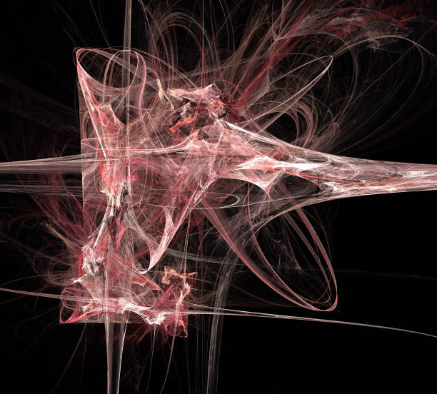 istock image of one Digital Fractal on Black Color 1068656338