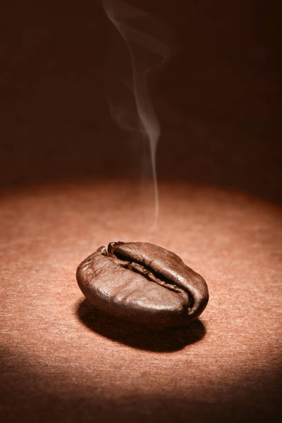 istock Roasted Turkish coffee bean with smoke 1068659360