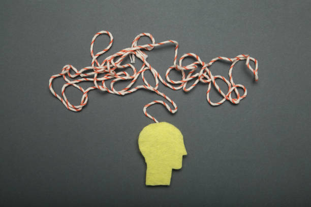 istock Business man think concept, anxious, chaos. Concentration and clutter 1068668530