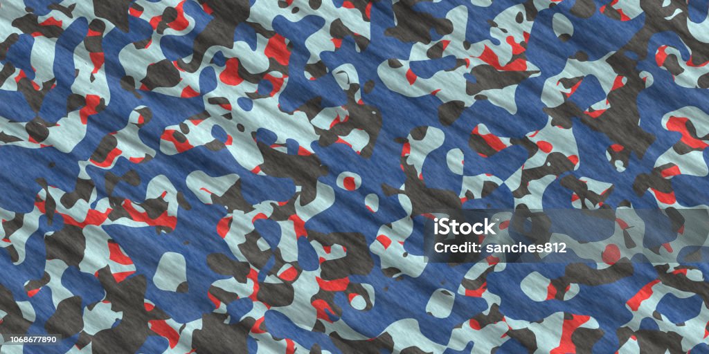 Gelukkig is dat halfgeleider tunnel Grijs Blauw Rode Leger Camouflage Achtergrond Militaire Uniform Kleding  Textuur Naadloze Combat Uniform Stockvectorkunst en meer beelden van  Abstract - iStock