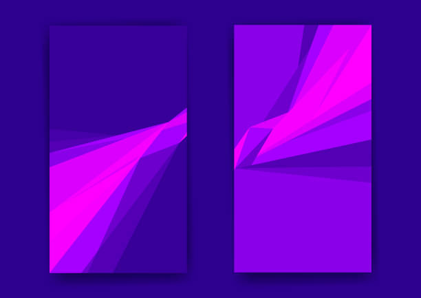 istock Set of two abstract backgrounds of business cards with graphic elements. 1068683124