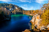 Small lake in National Park Adrspach-Teplice Rocktown