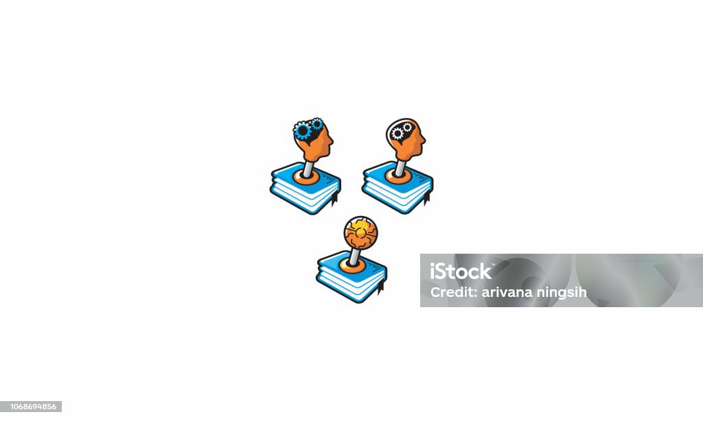 book brain joystick vector icon For your stock vector needs. My vector is very neat and easy to edit. to edit you can download .eps. Chess stock vector