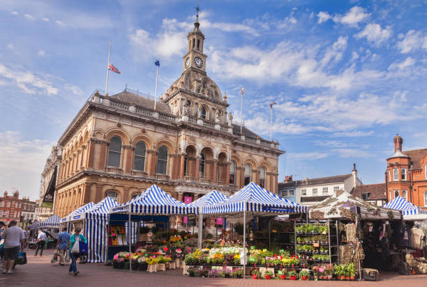 ipswich corn exchange, suffolk, regno unito - east anglia immagine foto e immagini stock