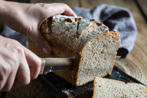 istock Unleavened bread on a wooden table 1068701602