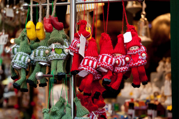 istock Traditional Christmas decorations on Christmas market 1068705740
