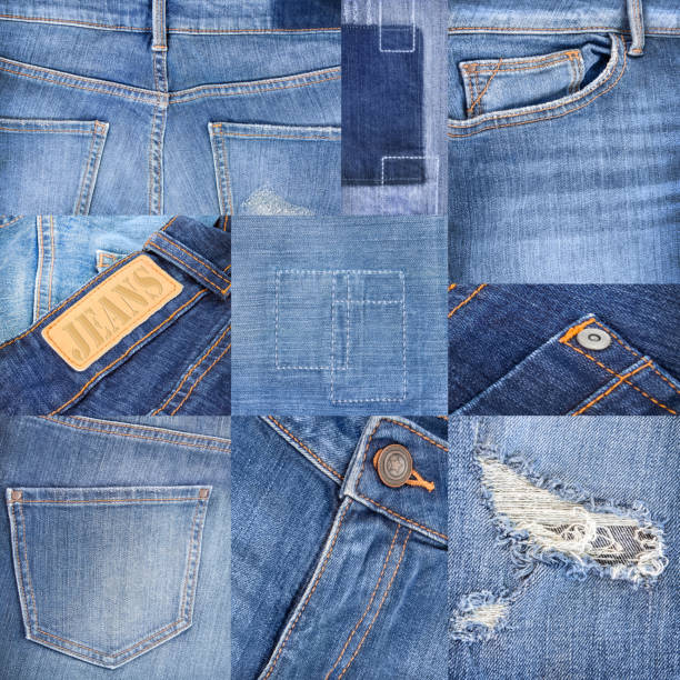 istock Blue Jeans  Fashion Collage 1068705758