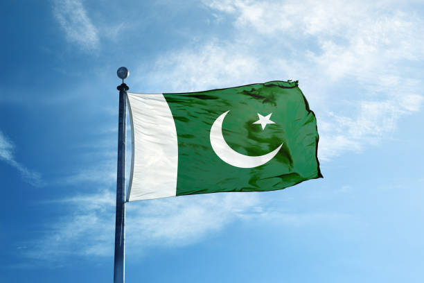 istock Pakistan flag on the mast 1068718378