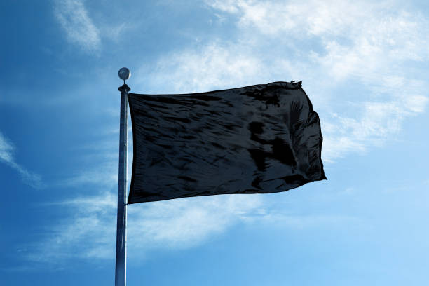 istock Black flag on the mast 1068718560