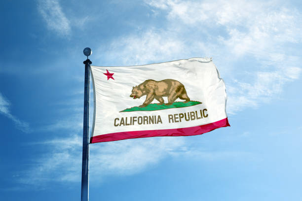 istock California flag on the mast 1068718600
