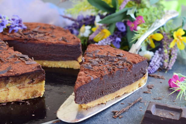 istock No bake cake, biscuit base with cocolate ganash 1068721366