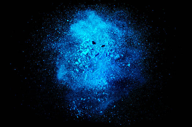 istock Colored powder explosion. Abstract closeup dust on backdrop. Colorful explode. Paint holi 1068722170