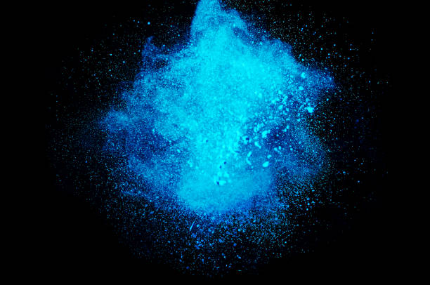 istock Colored powder explosion. Abstract closeup dust on backdrop. Colorful explode. Paint holi 1068722188