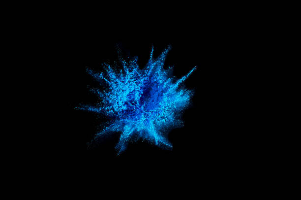 istock Colored powder explosion. Abstract closeup dust on backdrop. Colorful explode. Paint holi 1068722246