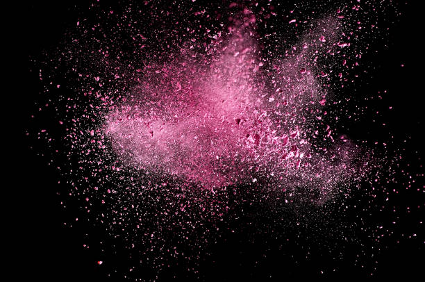 istock Colored powder explosion. Abstract closeup dust on backdrop. Colorful explode. Paint holi 1068722440