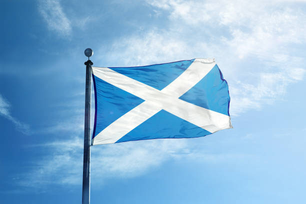 istock Scotland flag on the mast 1068724938