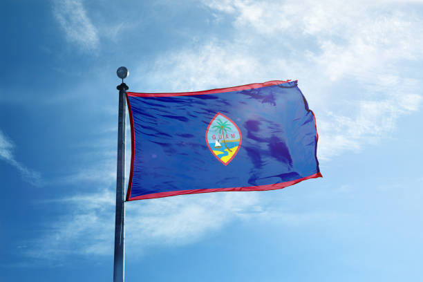 istock Guam flag on the mast 1068724988