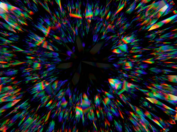 istock diamond structure extreme closeup and kaleidoscope. top view of round gemstone 3d render, 3d illustration 1068737220