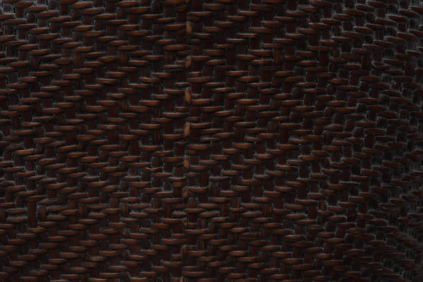 istock Thai style pattern nature background texture wicker surface for furniture materia 1068741322
