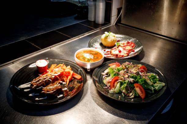istock dishes in the kitchen in the restaurant 1068745650