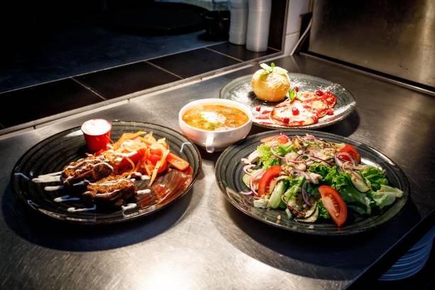 istock dishes in the kitchen in the restaurant 1068745672