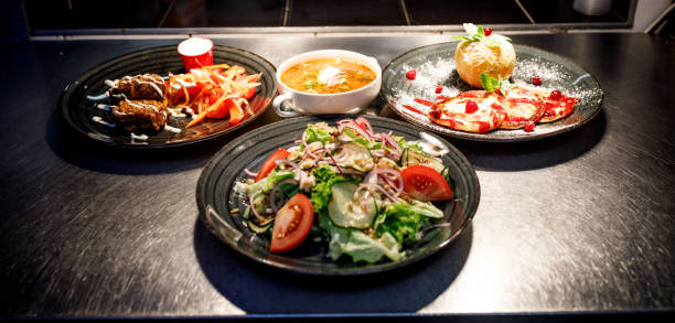 istock dishes in the kitchen in the restaurant 1068745746
