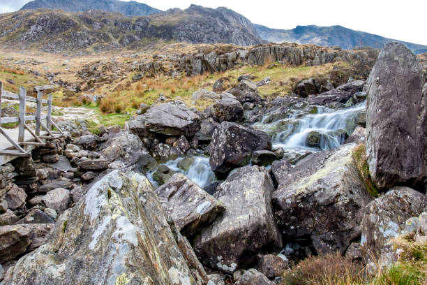 istock The waterfall and in Ogwen Glen - Wales - UK 1068750948