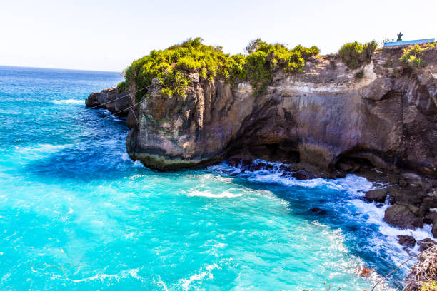 istock Crashing blue and white  sea waves. 1068764196