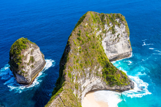 istock Panoramic view Kelingking Beach on Nusa Penida Island, Bali 1068766218