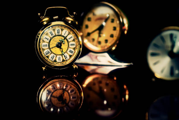 istock Retro Abstract Industrial Vintage Technology Clock 1068769628