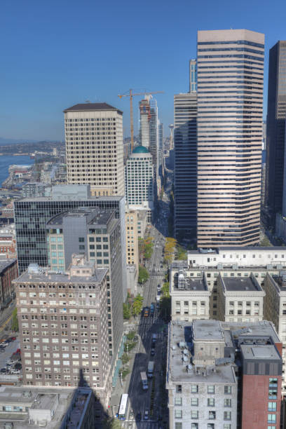 istock Vertical view of skyscrapers in Seattle, Washington 1068769794
