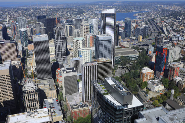 istock Aerial of Seattle, Washington skyline 1068769962