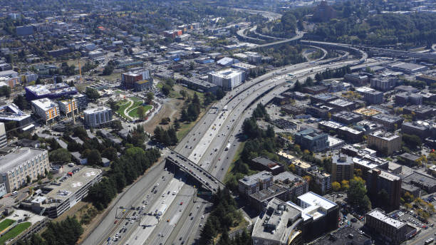 istock Aerial of a Seattle, Washington expressway 1068770548